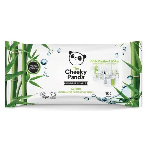 Cheeky Panda  Biodegradable Bamboo Antibacterial Multi Surface Wipes 100 Pack