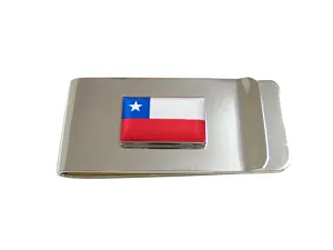 Chile Flag Pendant Money Clip