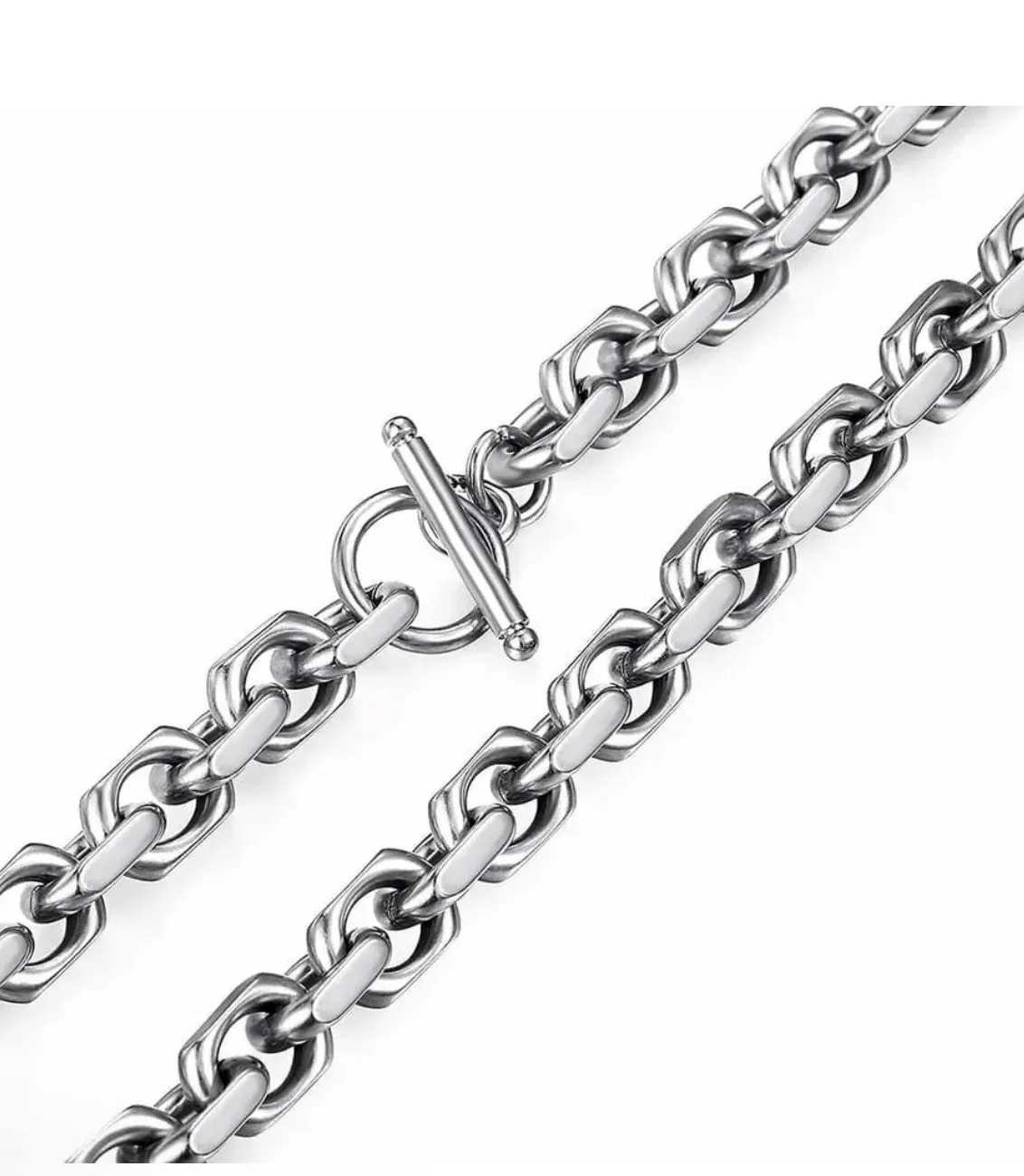 Chunky silver chain
