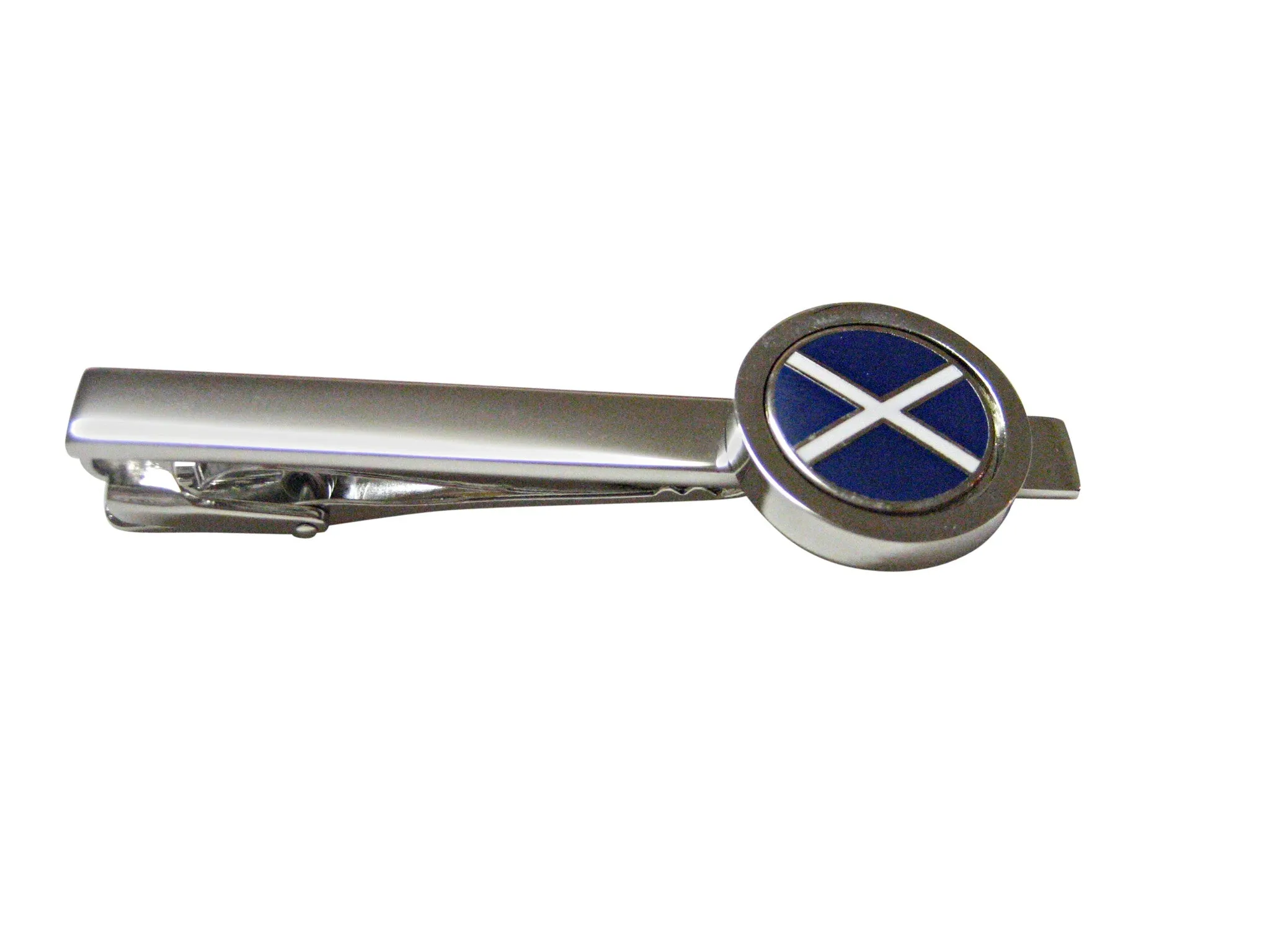 Circular Scotland Flag Square Tie Clip