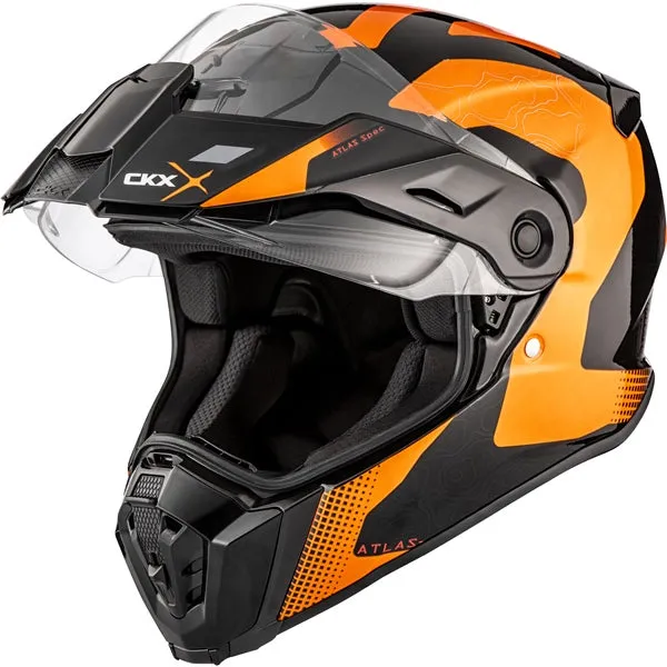 CKX Atlas Full-Face Motorcycle Helmet Dual Sport - Bedrock Graphic