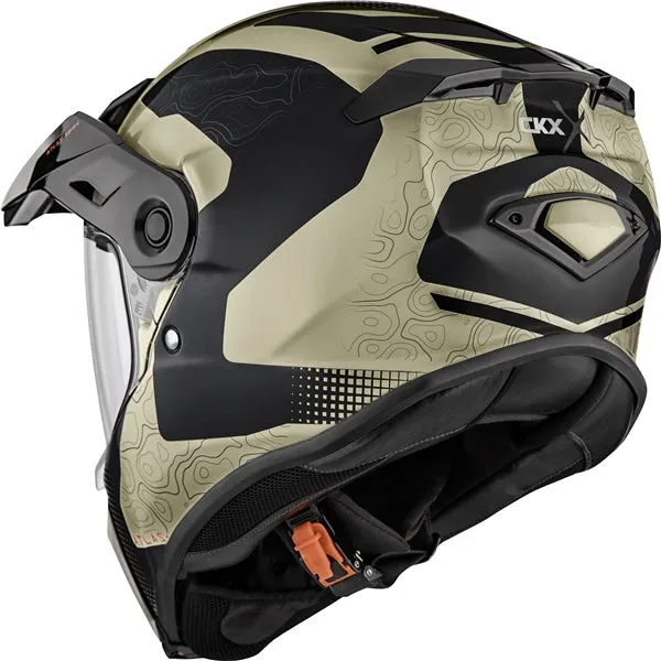CKX Atlas Full-Face Motorcycle Helmet Dual Sport - Bedrock Graphic