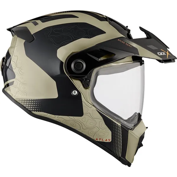 CKX Atlas Full-Face Motorcycle Helmet Dual Sport - Bedrock Graphic