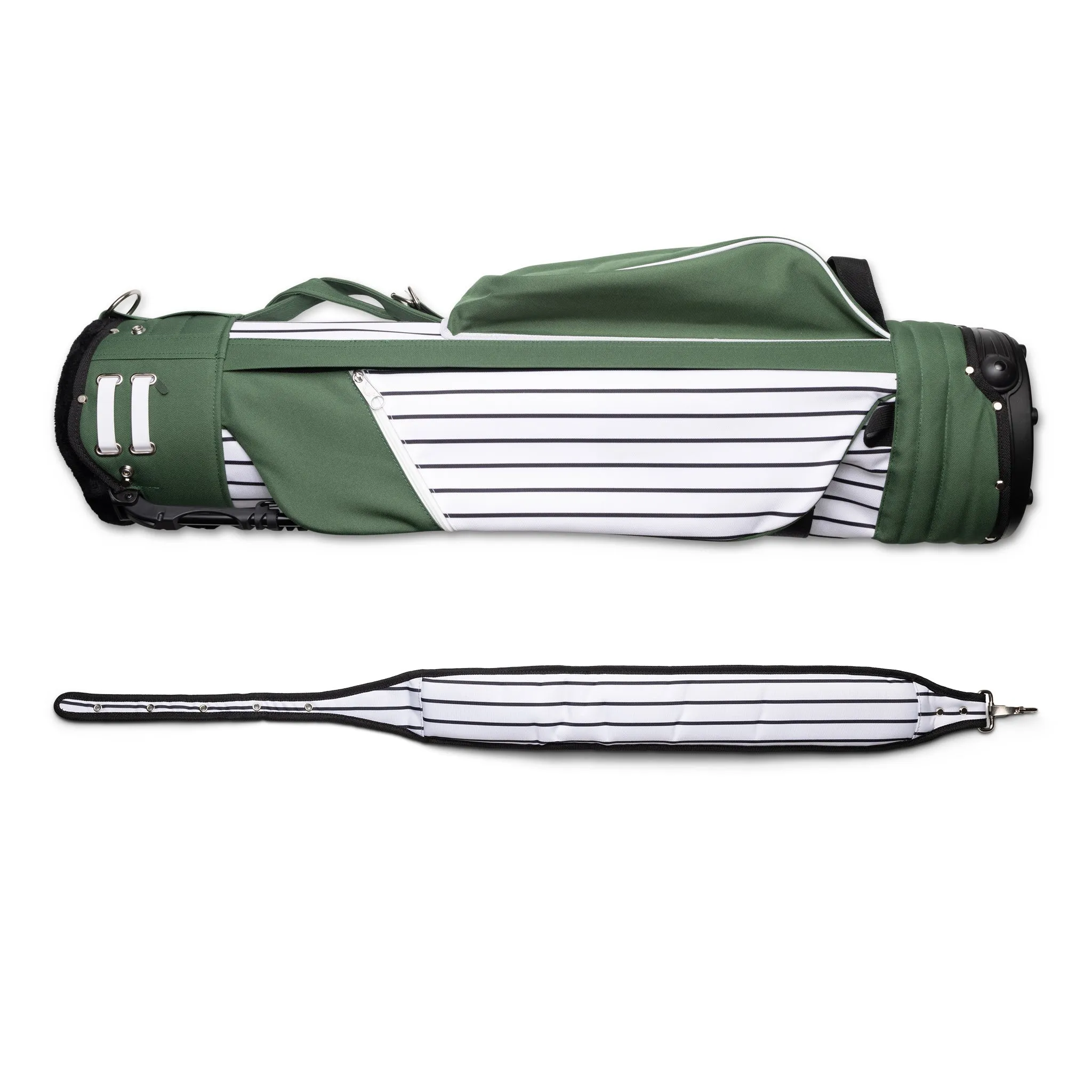 Classic Stand Bag - Green Pinstripe