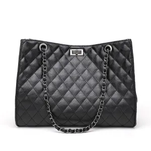 Classical Design Women European Tote Style Handbags Black
