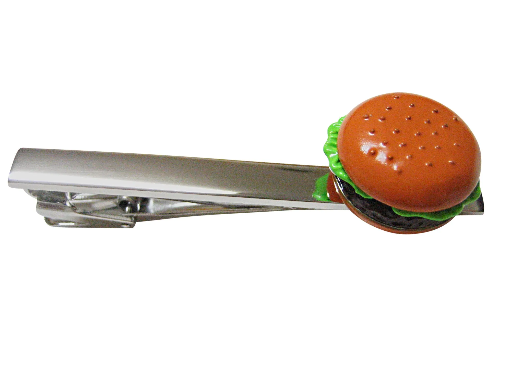 Colored Metal Hamburger Square Tie Clip