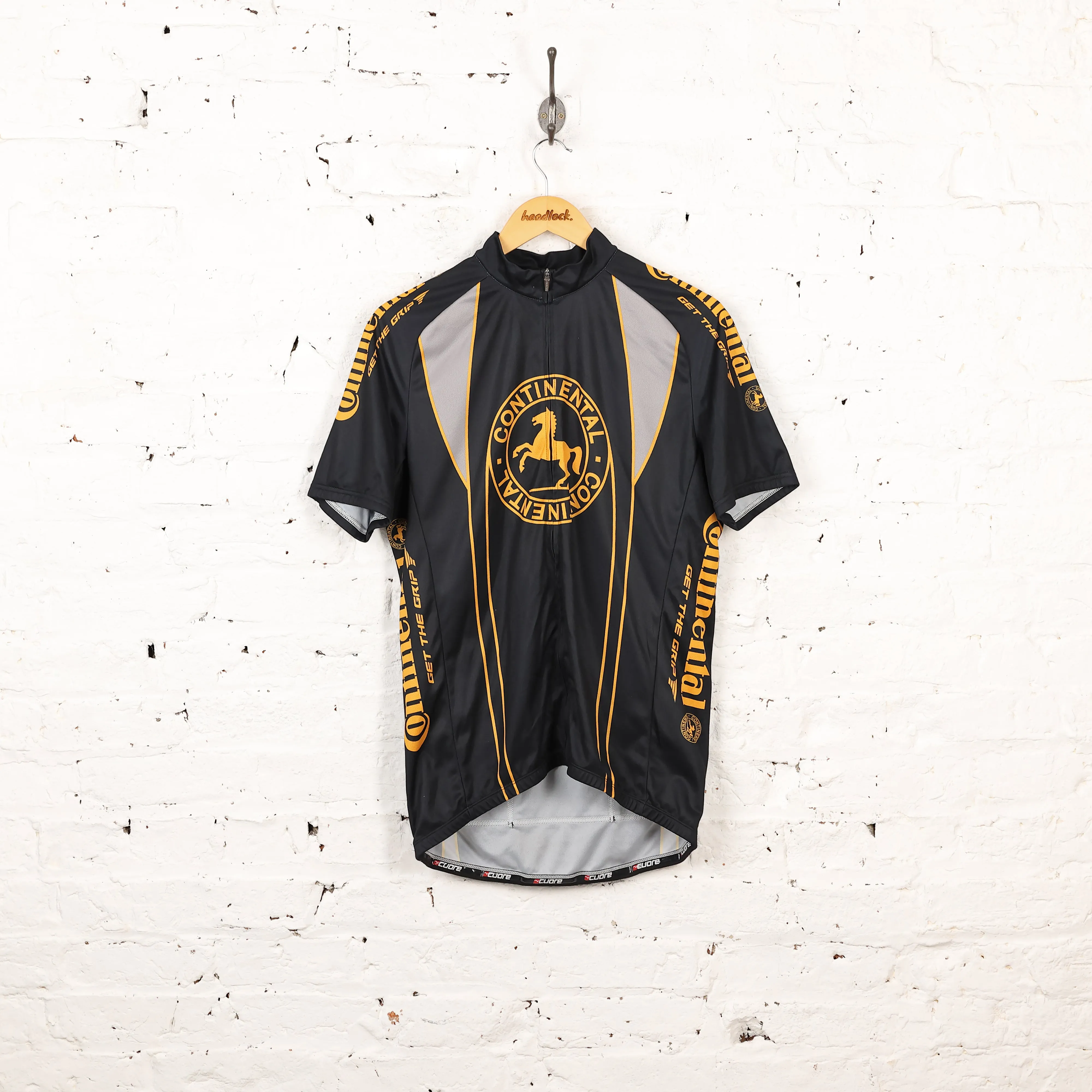 Continental Cuore Cycling Top Jersey - Black - XL