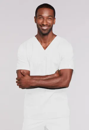 Core Stretch 4725 Unisex V-Neck Top White