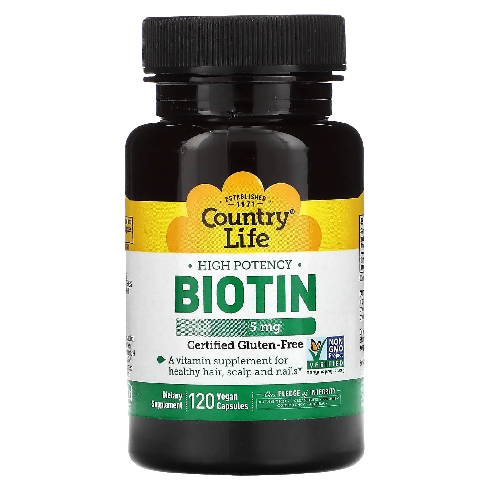 Country Life-BIOTIN 5 MG-120 Vegicaps