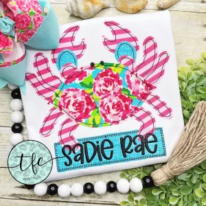 {Crabby Christina} applique tee