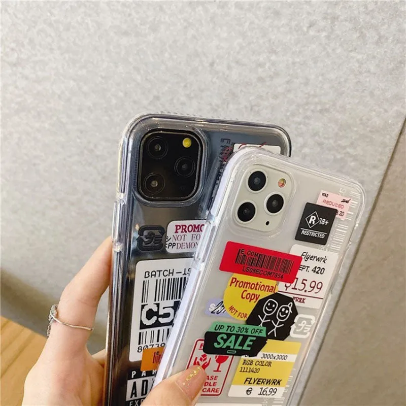 Cute Quote Barcode For Iphone 13 12 11 Transparent Case