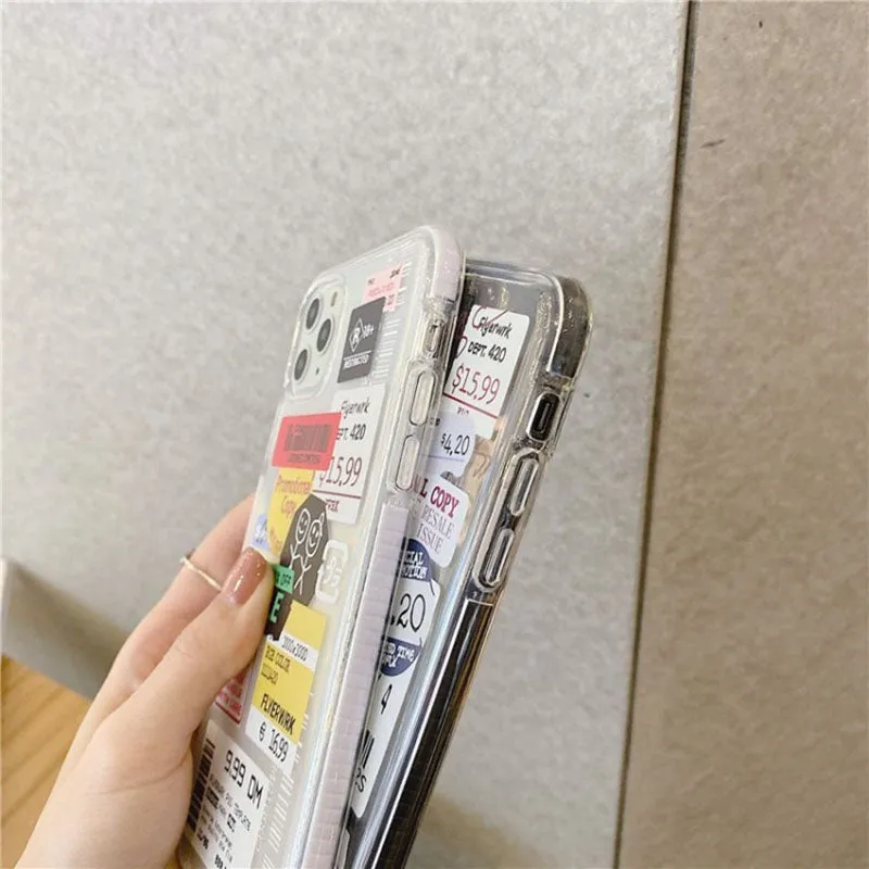 Cute Quote Barcode For Iphone 13 12 11 Transparent Case