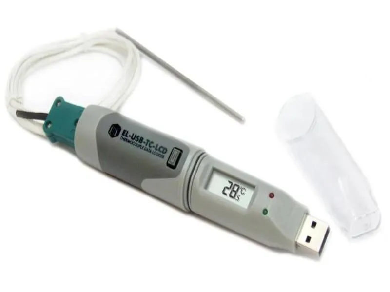 Data Logger, Stand-Alone with High Contrast LCD Display, USB