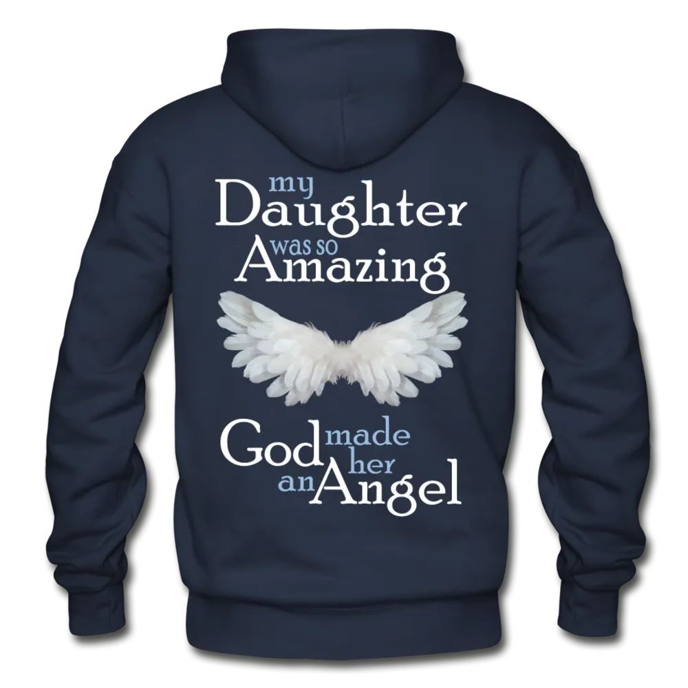 Daughter Amazing Angel Gildan Heavy Blend Adult Hoodie