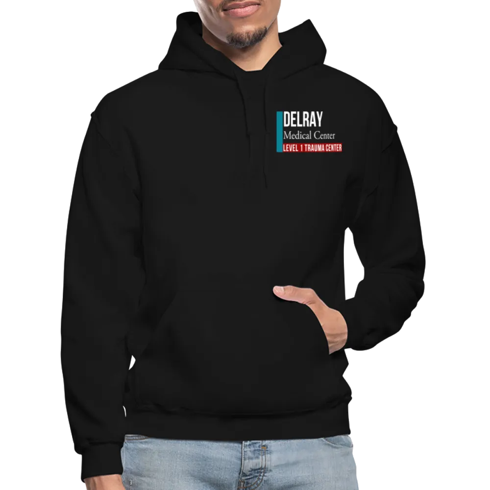Delray Trauma ICU Flag Gildan Heavy Blend Adult Hoodie