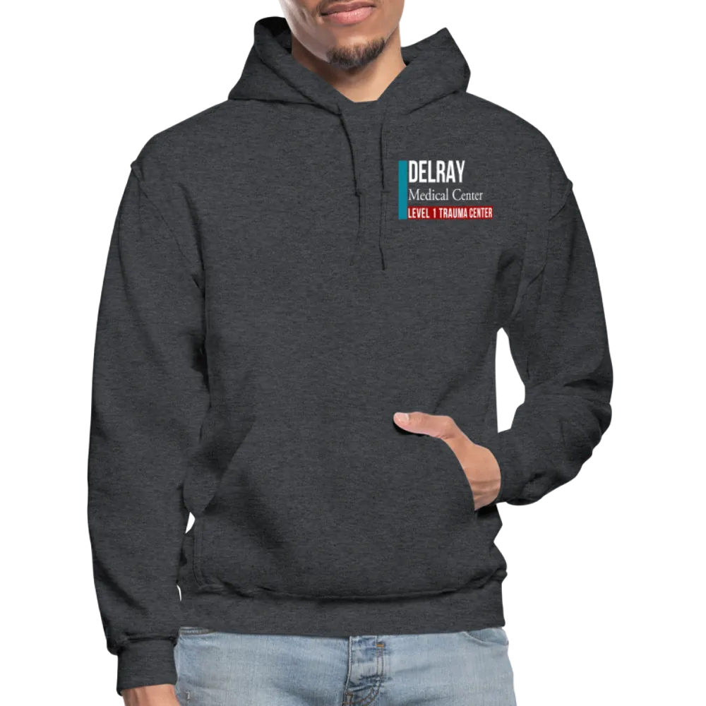 Delray Trauma ICU Flag Gildan Heavy Blend Adult Hoodie