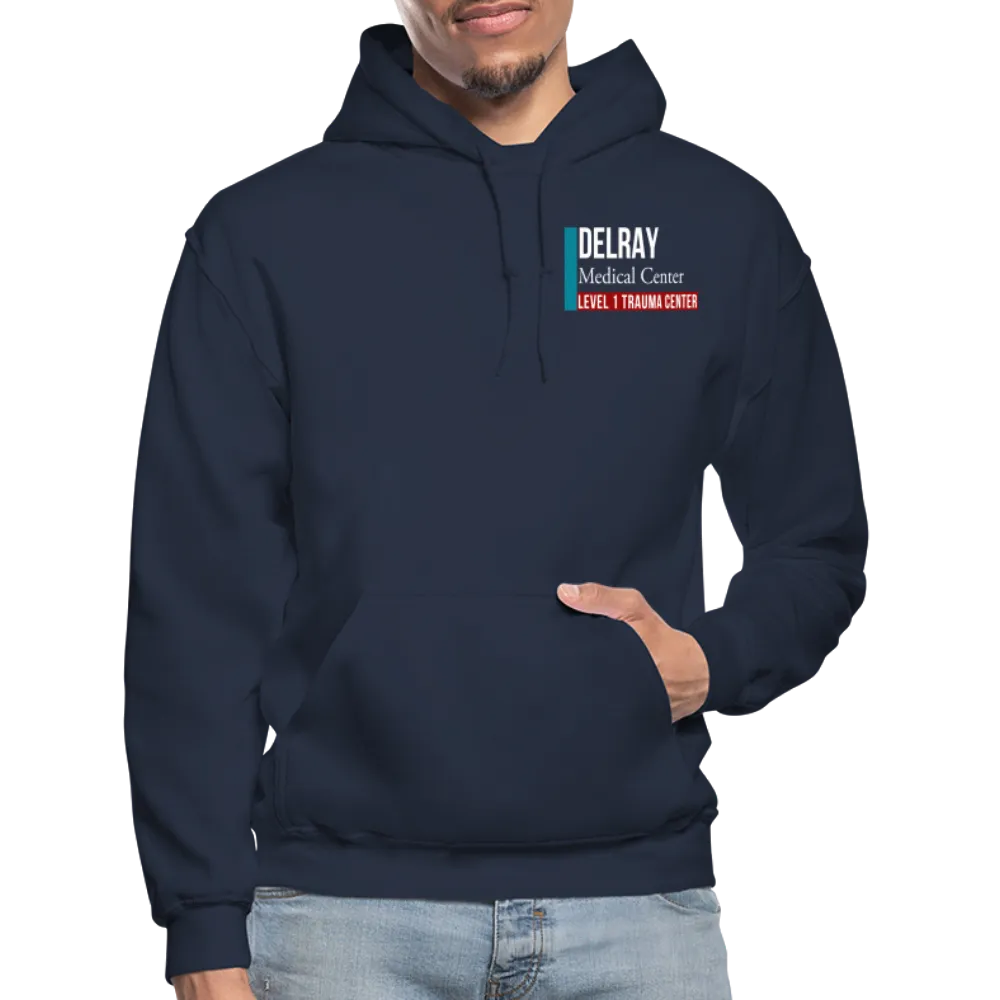 Delray Trauma ICU Flag Gildan Heavy Blend Adult Hoodie