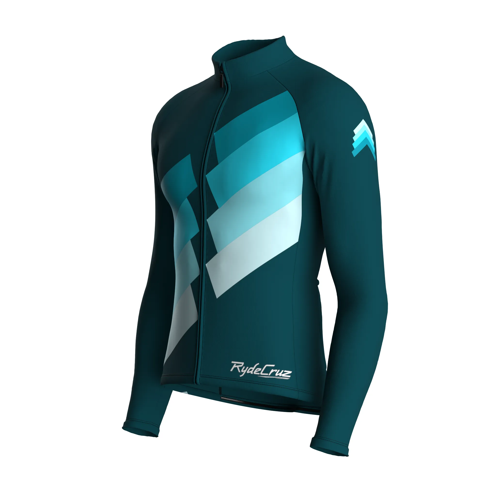 Digital Echo | Midnight Green Male Long Sleeves Jersey