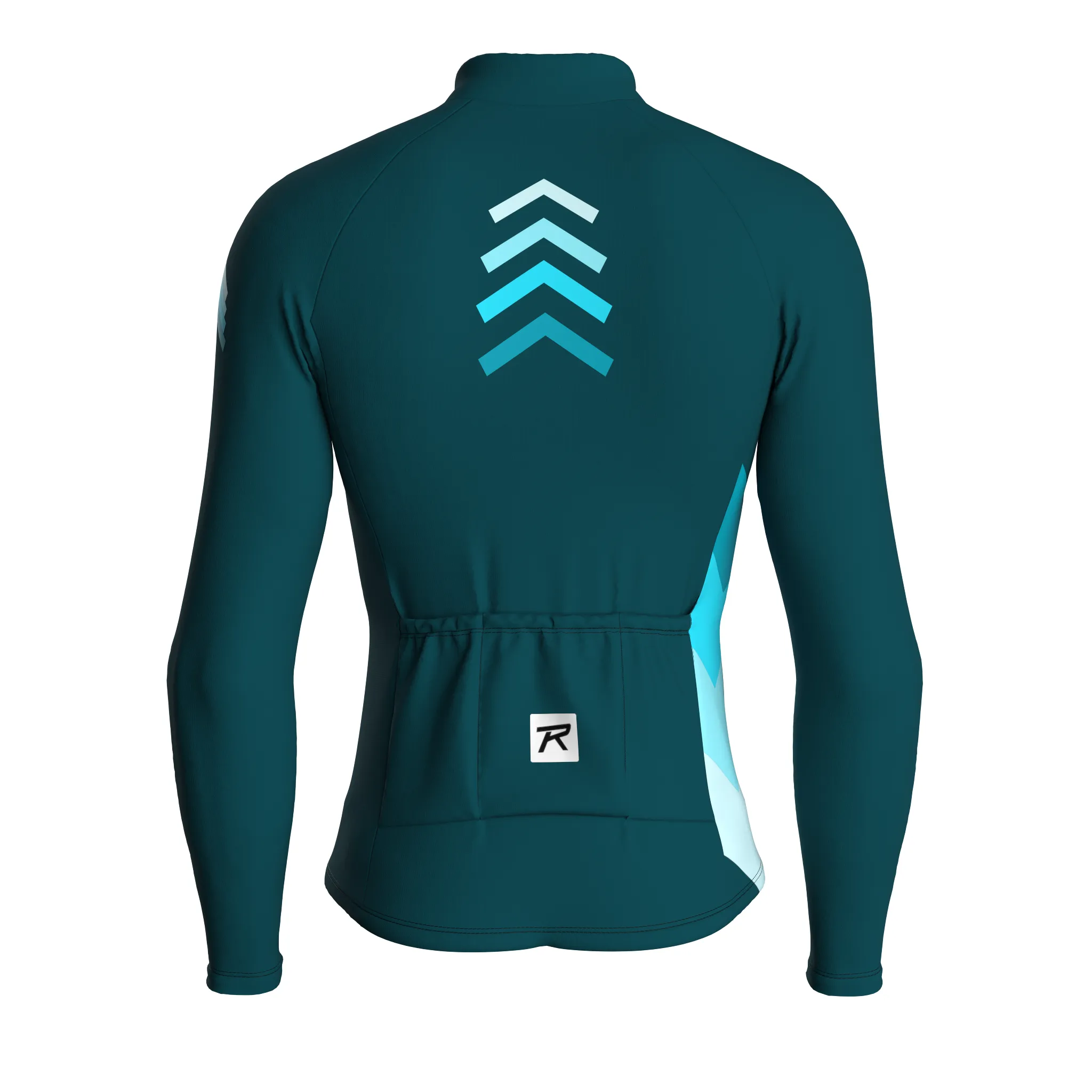 Digital Echo | Midnight Green Male Long Sleeves Jersey