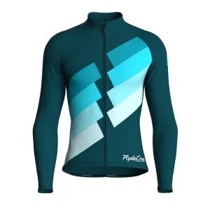 Digital Echo | Midnight Green Male Long Sleeves Jersey
