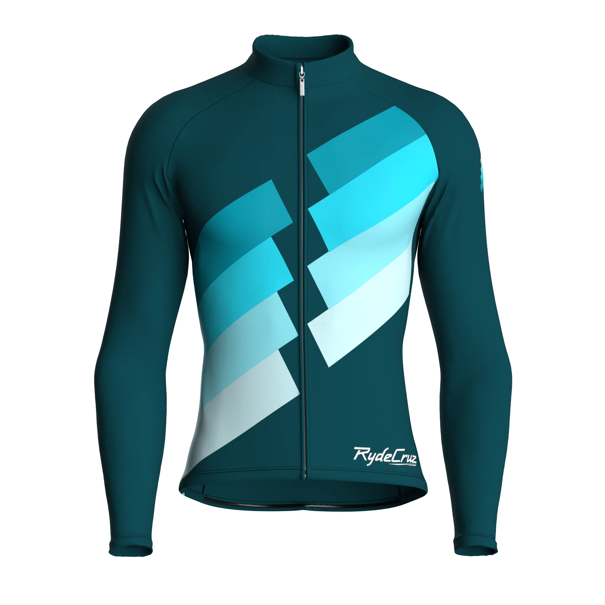 Digital Echo | Midnight Green Male Long Sleeves Jersey
