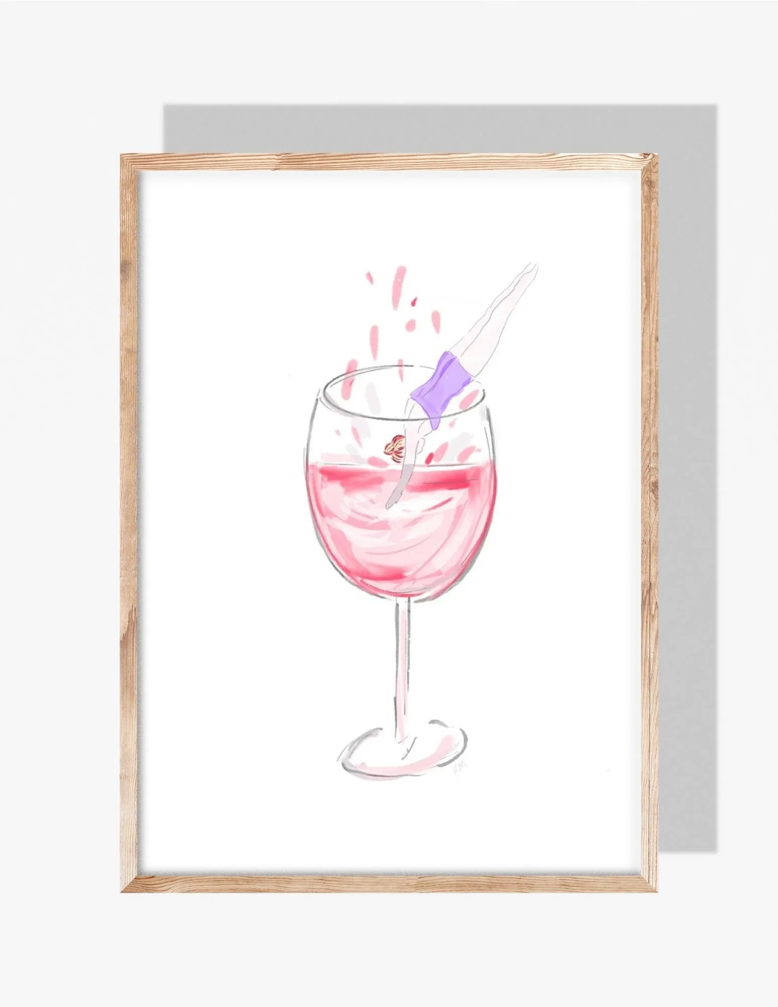 DIVING IN - Art Print