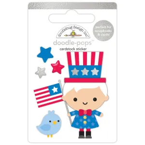 Doodlebug - Hometown USA Collection - Doodle Pops - Uncle Sam / 8512