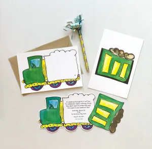 Dump Truck Party Invitations