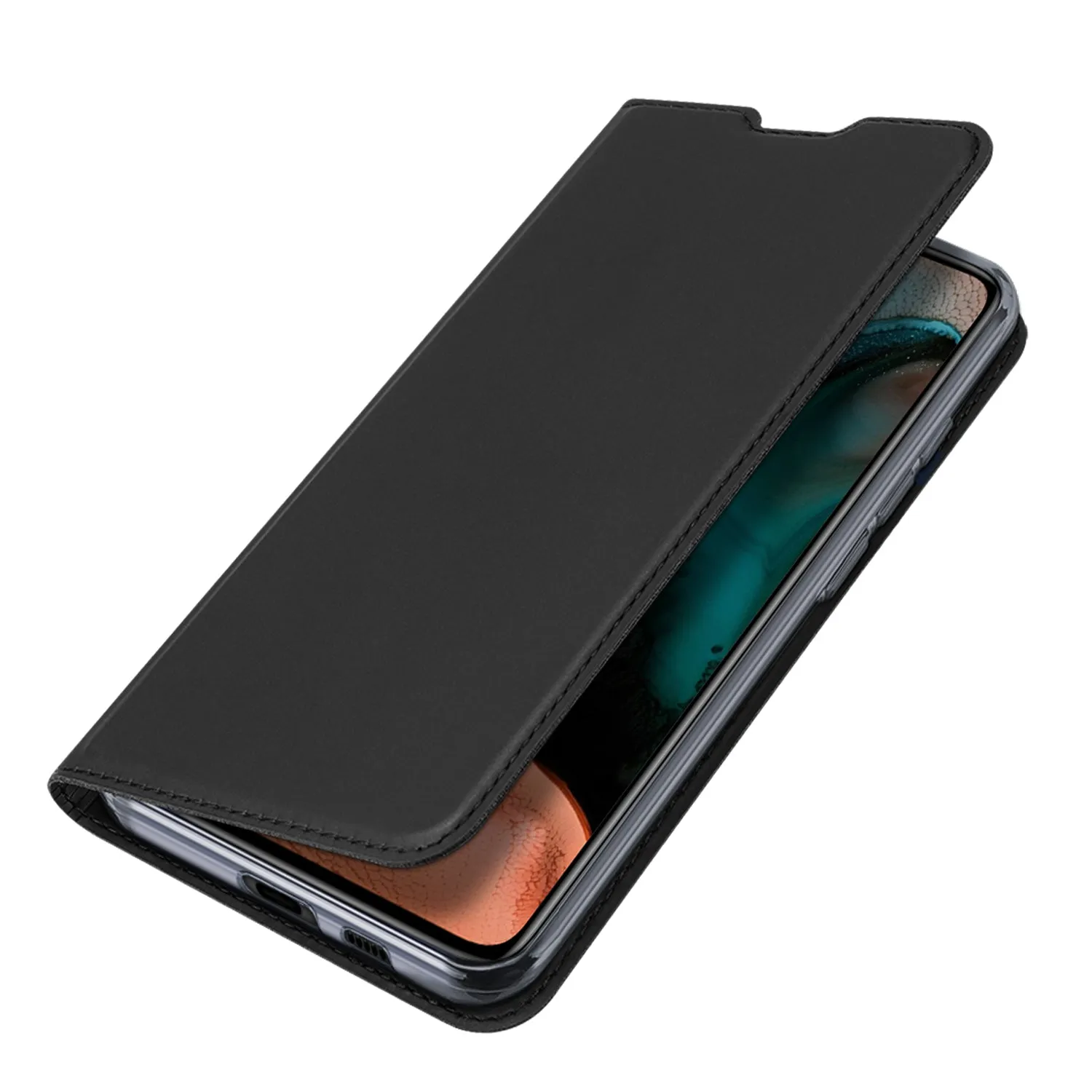 DUX DUCIS For Redmi K30 Pro Leather Mobile Phone Cover Magnetic Protective Case Bracket with Cards Slot Royal blue