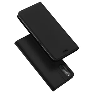 DUX DUCIS For Sony Xperia1 II/Xperia10 II Leather Mobile Phone Cover Magnetic Protective Case Bracket with Cards Slot black_Sony Xperia10 II