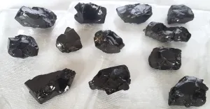 Elite Shungite Gemstone Nugget Like Small Stones High in Carbon.