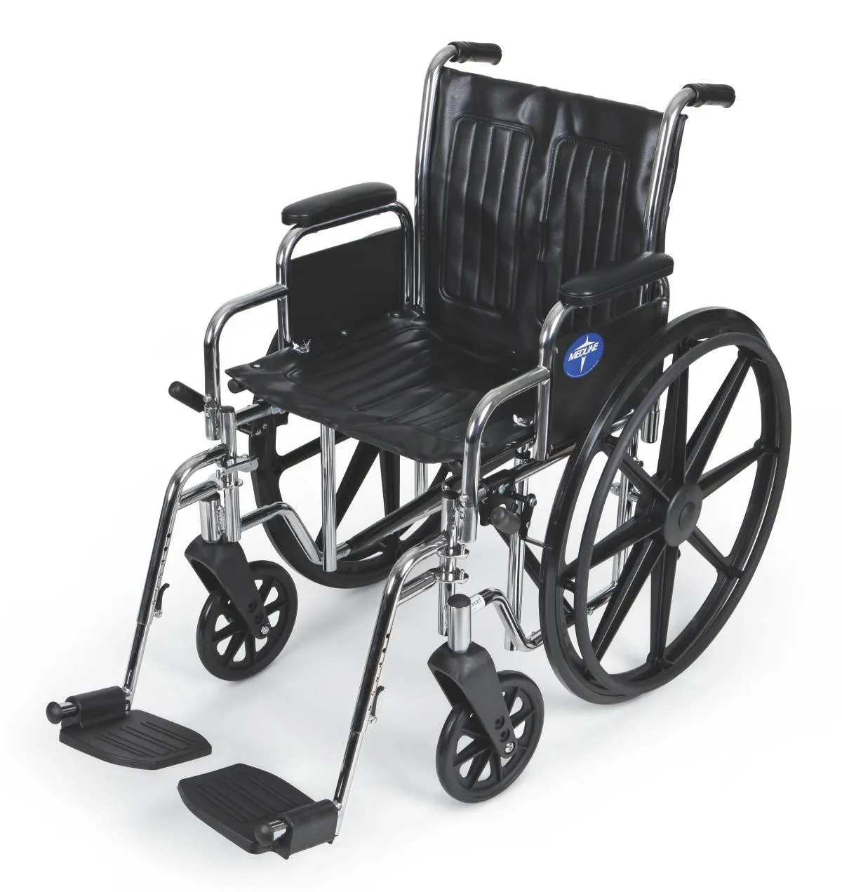 Excel Wheelchair, Removable Desk-Length Arms, Swing-Away Footrests, 20"