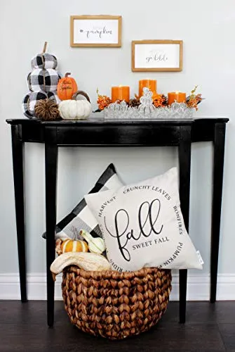 Fall Decor Galvanized Tray, Field of Pumpkins Silhouette (Case of 20)