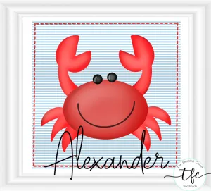 {Faux Seersucker Crab} Boy
