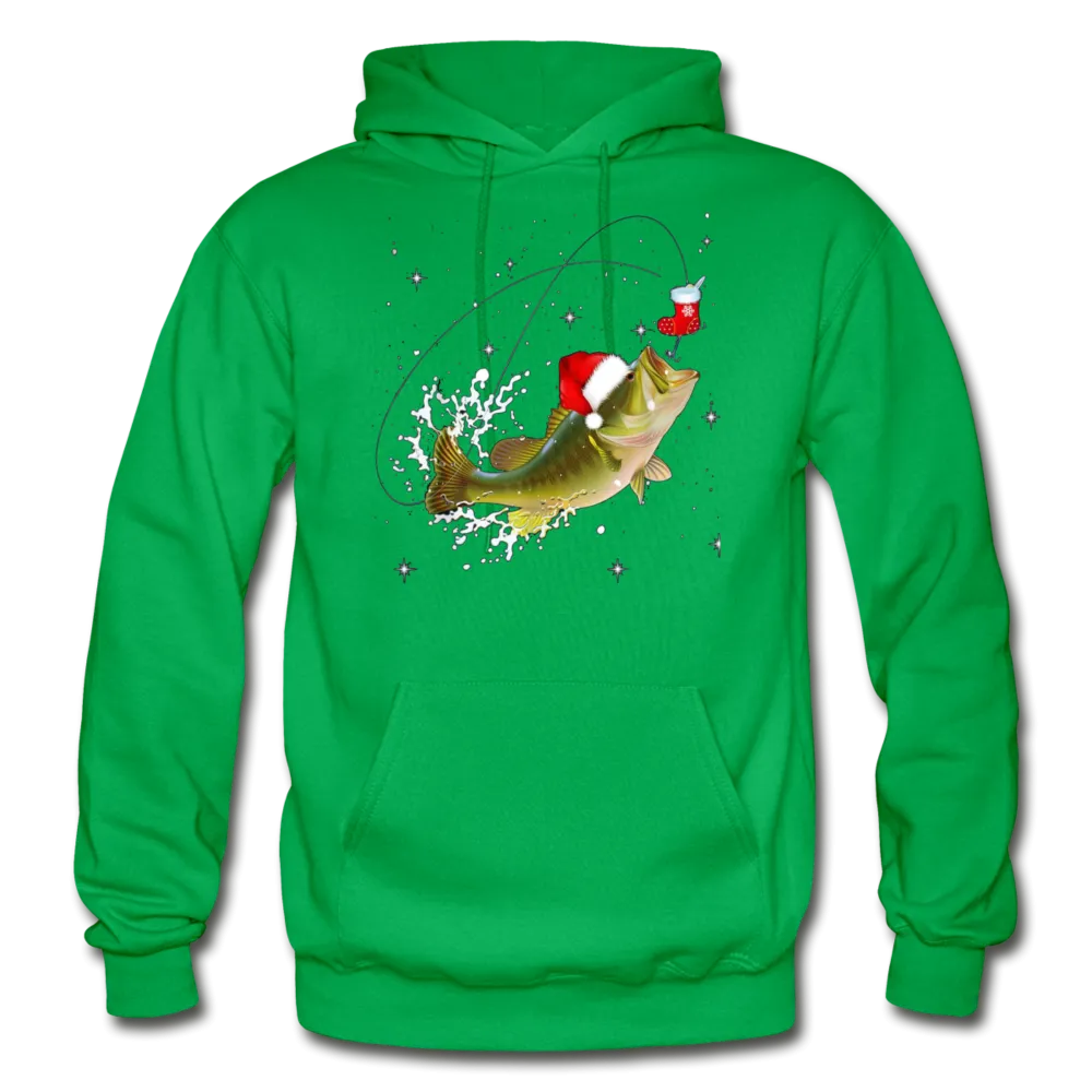 Fisherman's Bass Christmas Premium Adult Hoodie
