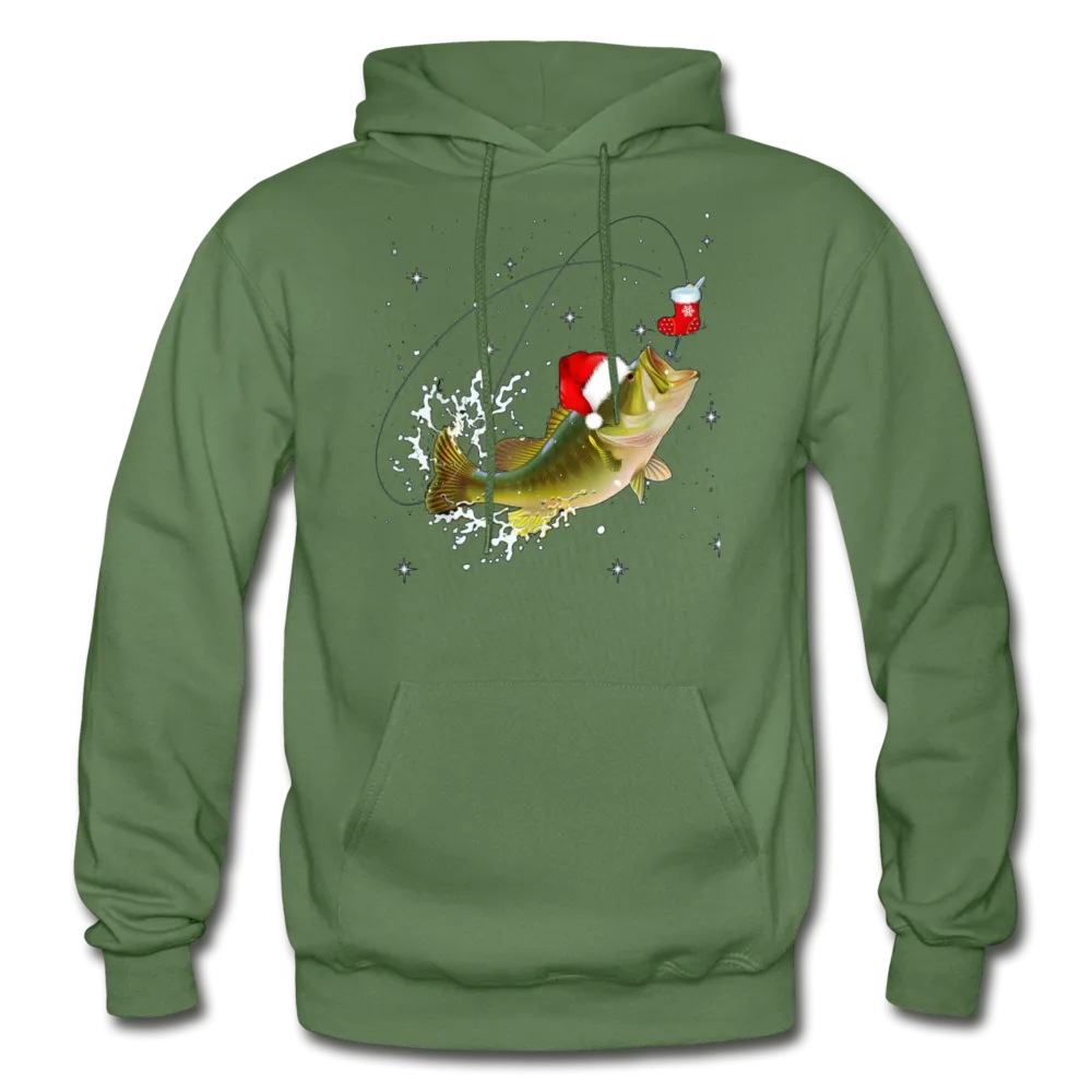 Fisherman's Bass Christmas Premium Adult Hoodie