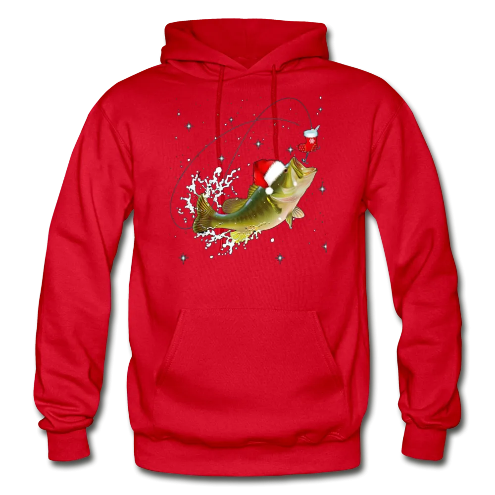 Fisherman's Bass Christmas Premium Adult Hoodie