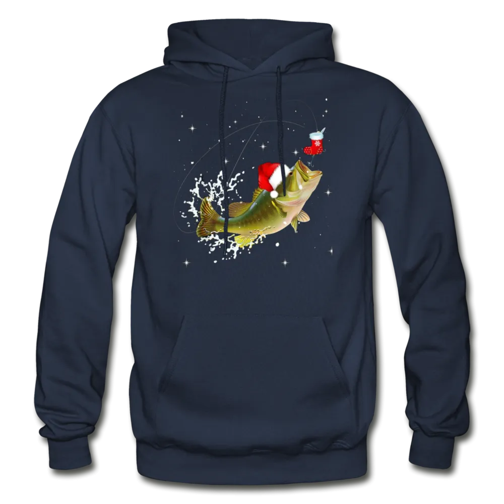 Fisherman's Bass Christmas Premium Adult Hoodie