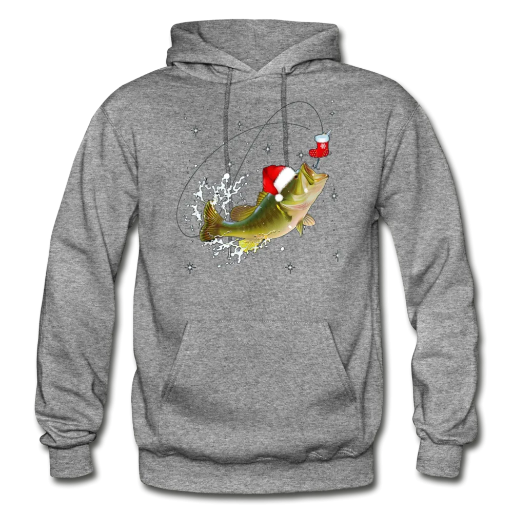 Fisherman's Bass Christmas Premium Adult Hoodie
