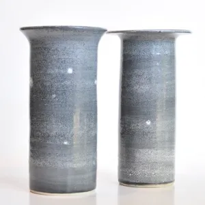Flanged Charcoal Vessel Or Vase - MW Pottery