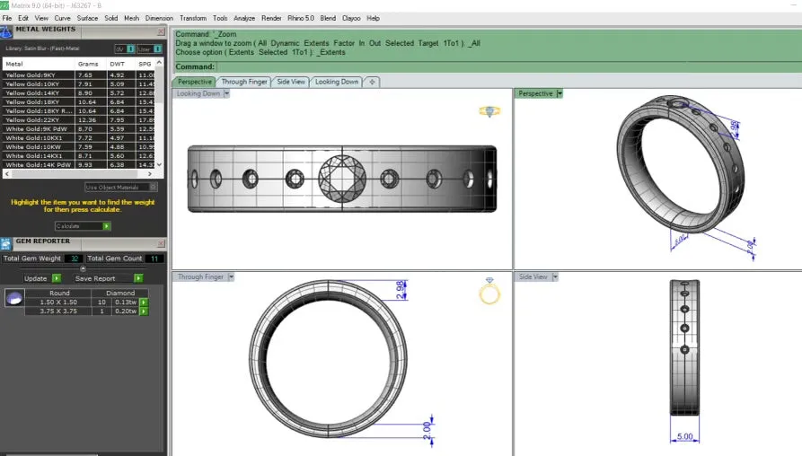 Flush Set Diamond Band