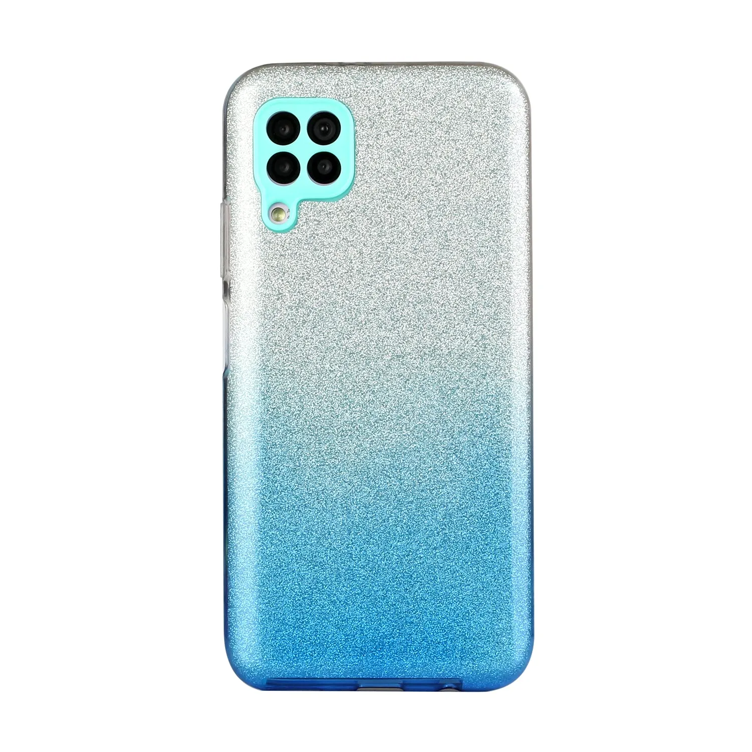 for HUAWEI P20 LITE/P30 LITE/P40 LITE/Nova6SE/Nova 7i Phone Case Gradient Color Glitter Powder Phone Cover with Airbag Bracket blue