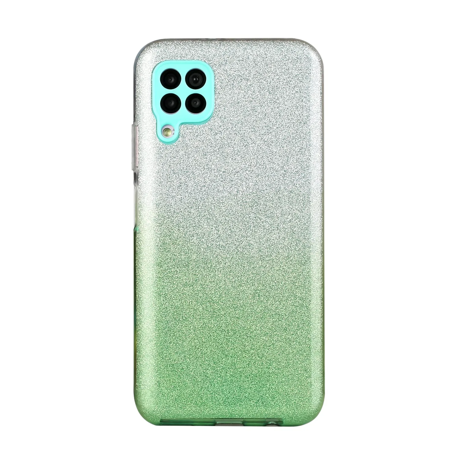 for HUAWEI P20 LITE/P30 LITE/P40 LITE/Nova6SE/Nova 7i Phone Case Gradient Color Glitter Powder Phone Cover with Airbag Bracket green