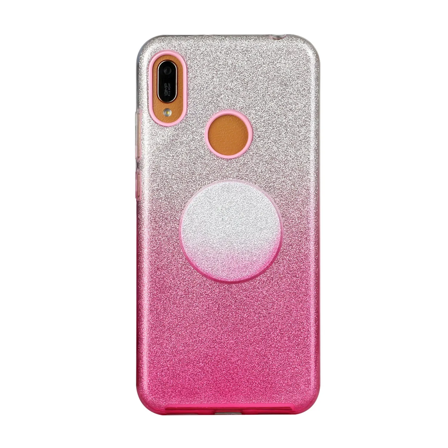 for HUAWEI P20 LITE/P30 LITE/P40 LITE/Nova6SE/Nova 7i Phone Case Gradient Color Glitter Powder Phone Cover with Airbag Bracket green