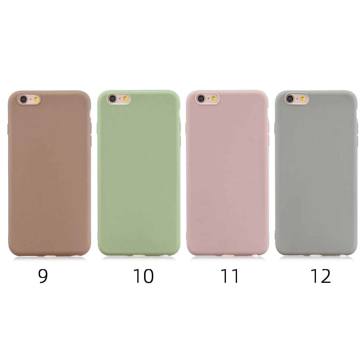 For HUAWEI Y6 2019 Lovely Candy Color Matte TPU Anti-scratch Non-slip Protective Cover Back Case 9