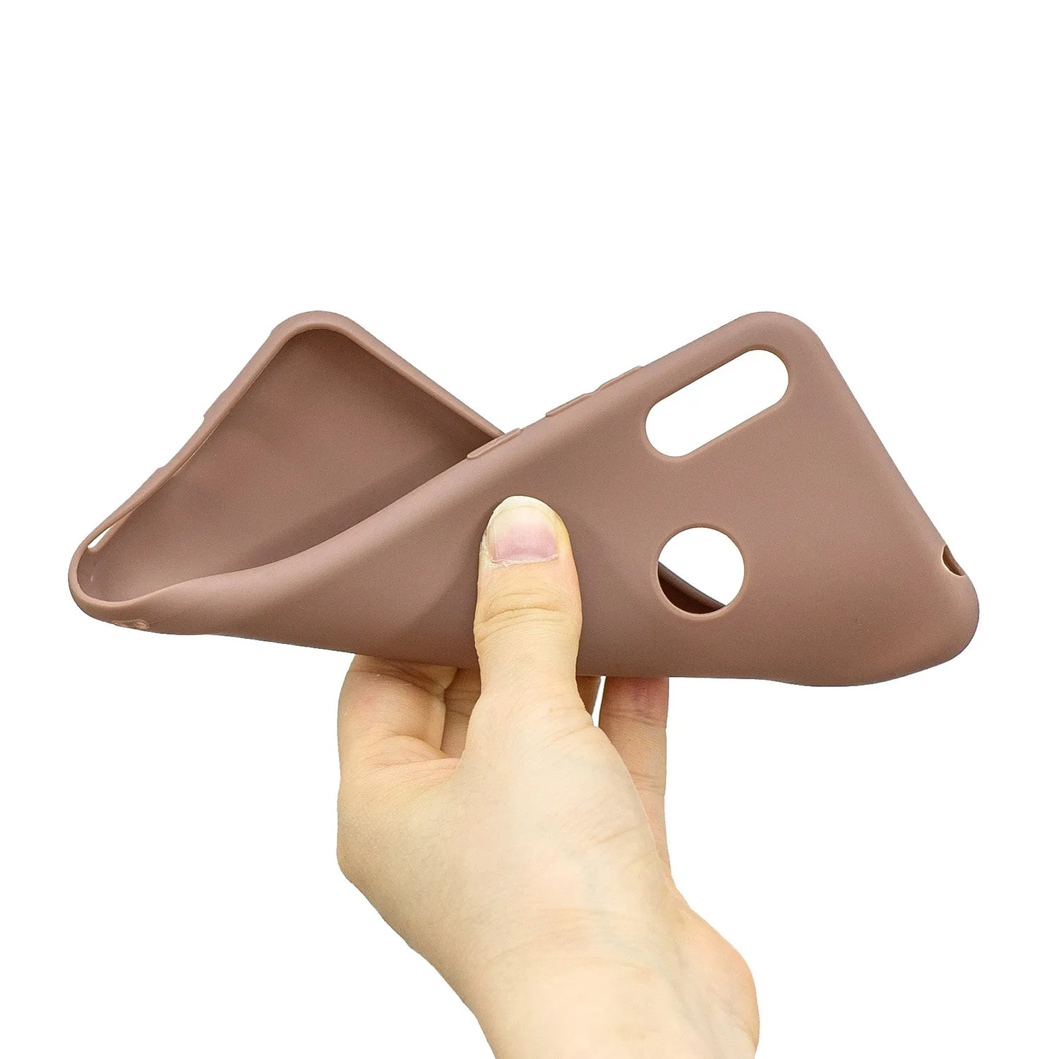For HUAWEI Y6 2019 Lovely Candy Color Matte TPU Anti-scratch Non-slip Protective Cover Back Case 9
