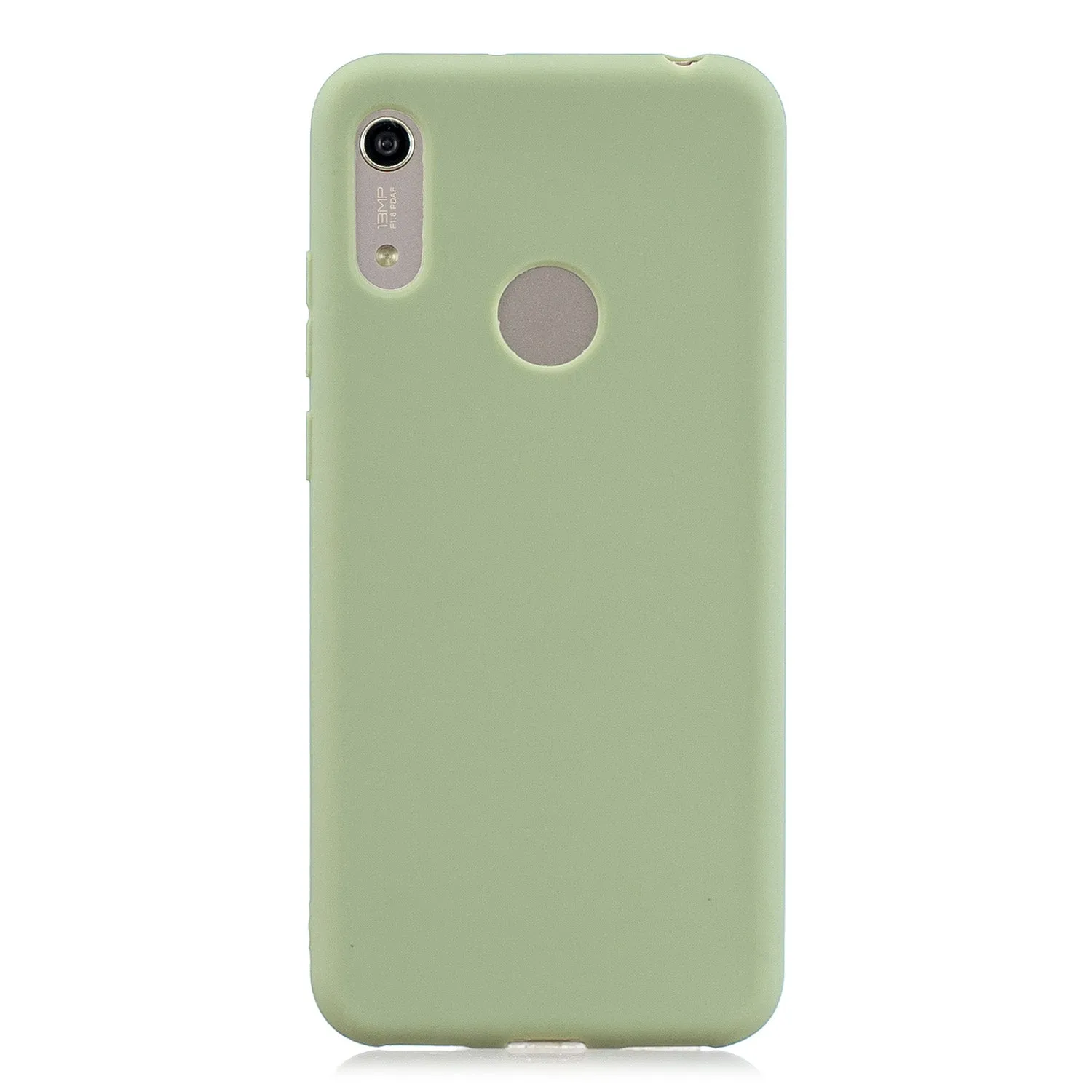 For HUAWEI Y6 2019 Lovely Candy Color Matte TPU Anti-scratch Non-slip Protective Cover Back Case 9