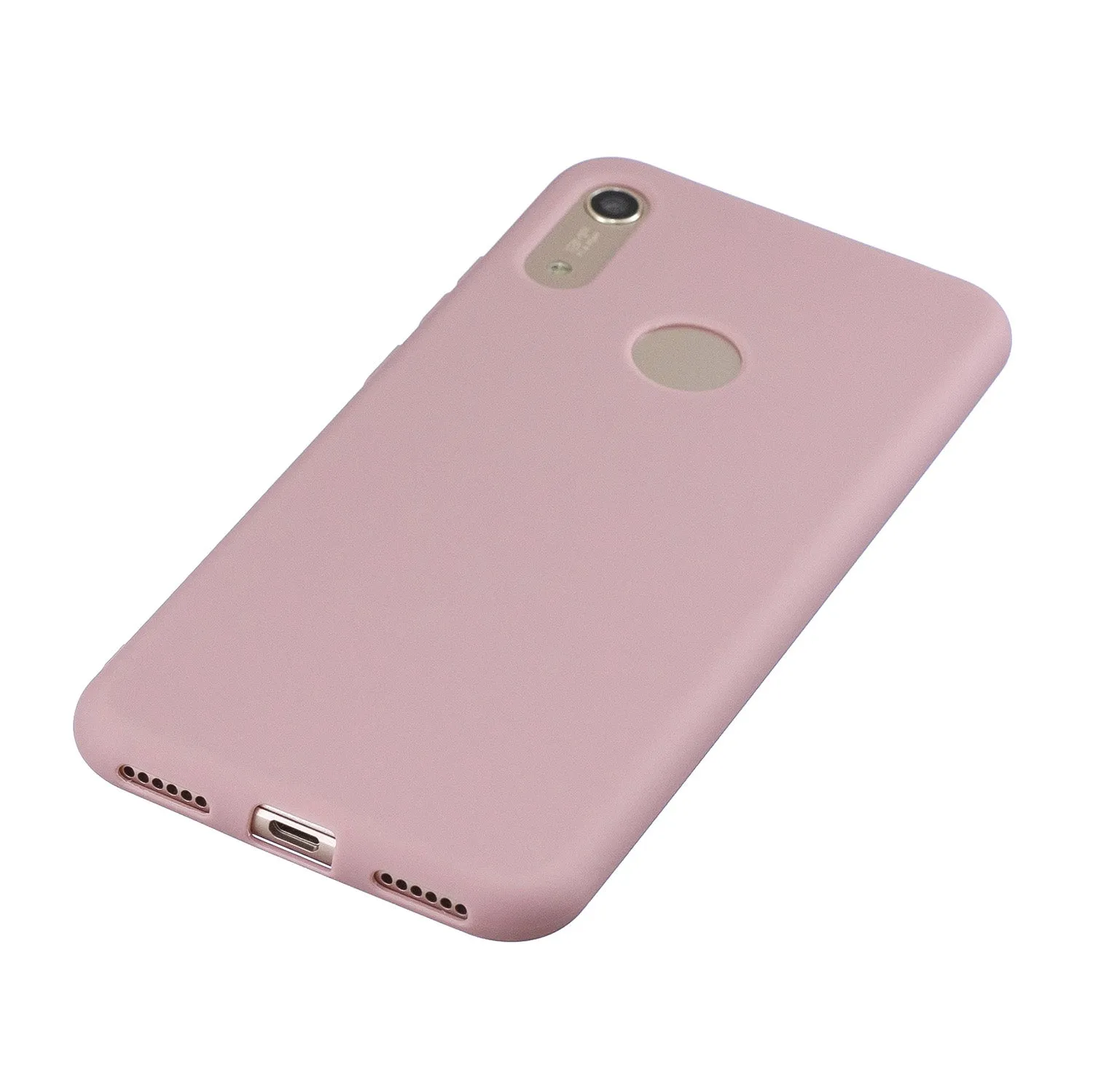 For HUAWEI Y6 2019 Lovely Candy Color Matte TPU Anti-scratch Non-slip Protective Cover Back Case 9