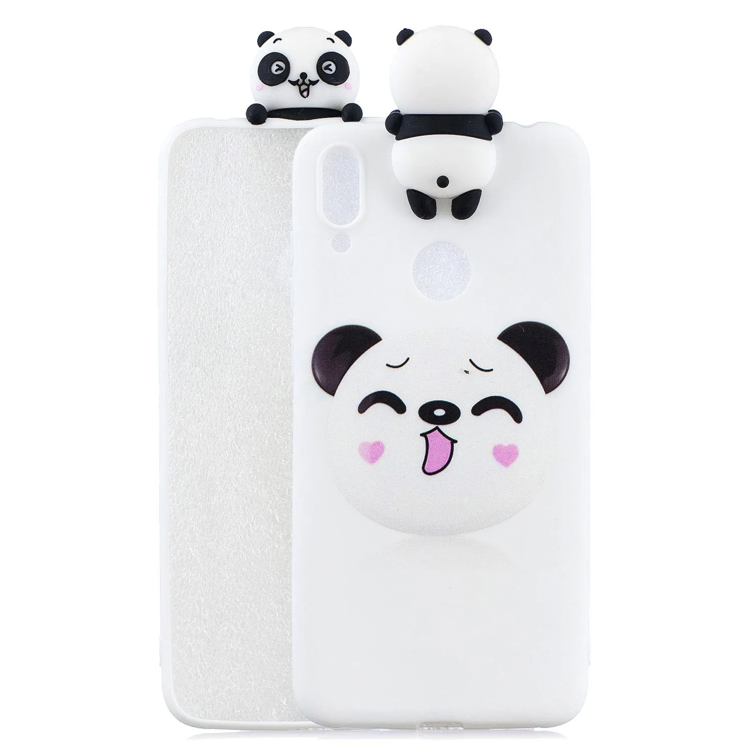 For Huawei Y7 2019 3D Cartoon Lovely Coloured Painted Soft TPU Back Cover Non-slip Shockproof Full Protective Case Love unicorn