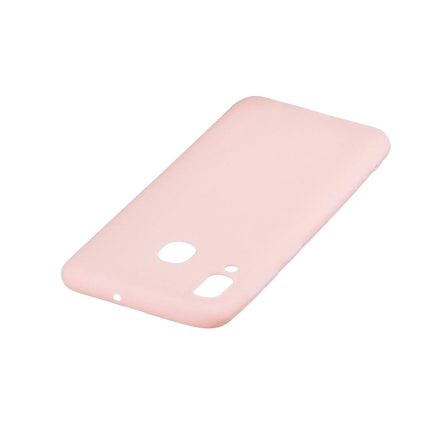 For HUAWEI Y9 2019 Lovely Candy Color Matte TPU Anti-scratch Non-slip Protective Cover Back Case Light pink